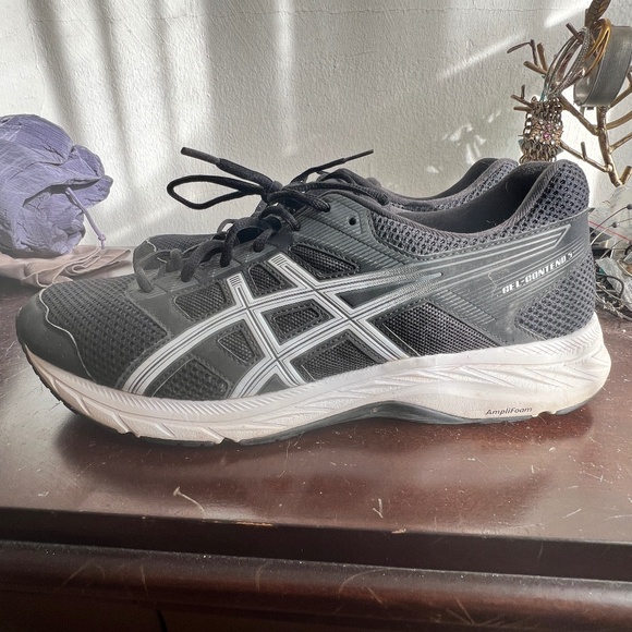 Asics Gel Contend 5 , 11.5 Black/ White - Picture 3 of 8